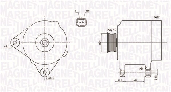 Alternatore - 063731824010 MAGNETI MARELLI