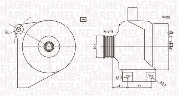 Alternatore - 063731861010 MAGNETI MARELLI