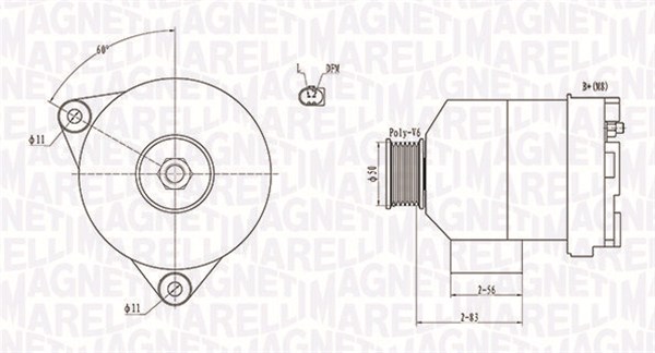 Generator - 063731872010 MAGNETI MARELLI