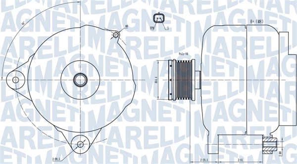 Alternatore - 063731876010 MAGNETI MARELLI