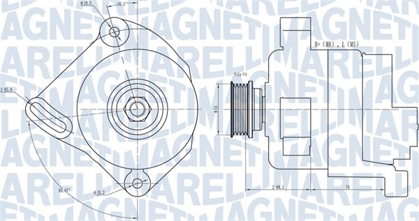 Alternatore - 063731886010 MAGNETI MARELLI