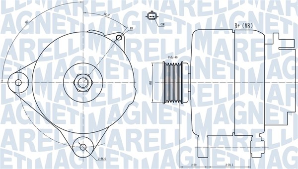 Alternatore - 063731887010 MAGNETI MARELLI