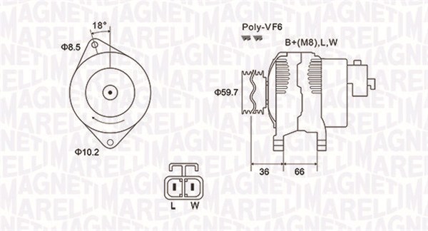 Generator - 063731901010 MAGNETI MARELLI