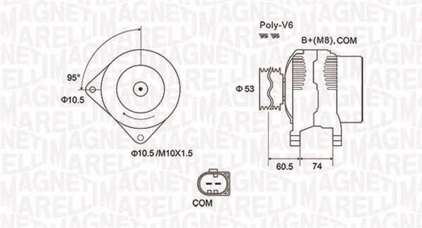 Alternatore - 063731905010 MAGNETI MARELLI
