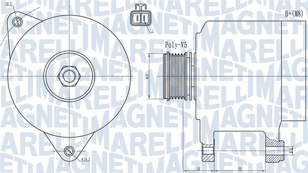 Alternatore - 063731906010 MAGNETI MARELLI