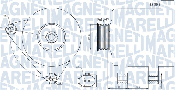 Alternator - 063731910010 MAGNETI MARELLI