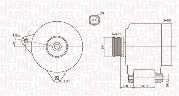Alternatore - 063731914010 MAGNETI MARELLI
