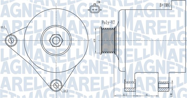 Alternatore - 063731918010 MAGNETI MARELLI