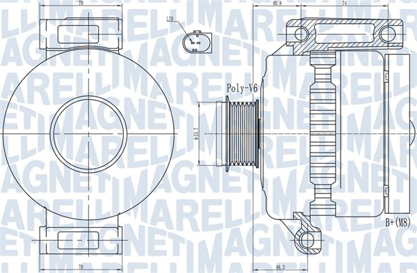 Alternator - 063731923010 MAGNETI MARELLI