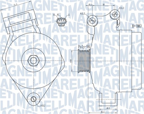 Alternatore - 063731925010 MAGNETI MARELLI