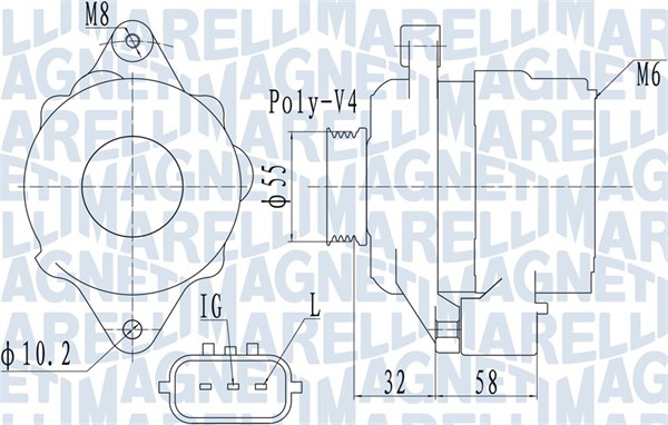 Alternatore - 063731943010 MAGNETI MARELLI