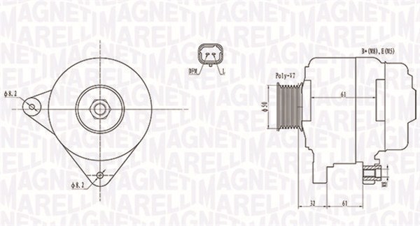 Alternator - 063731959010 MAGNETI MARELLI