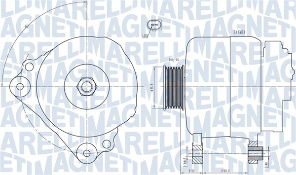 Alternator - 063731992010 MAGNETI MARELLI