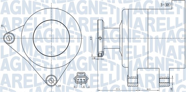 Alternator - 063731999010 MAGNETI MARELLI