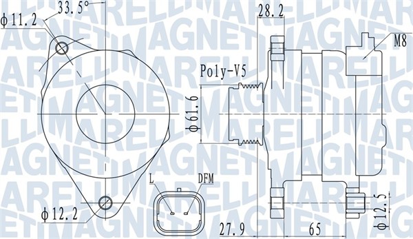Alternatore - 063732016010 MAGNETI MARELLI