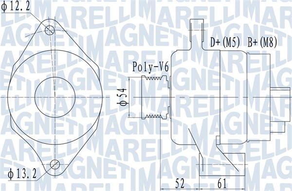 Alternatore - 063732049010 MAGNETI MARELLI