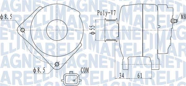 Alternatore - 063732054010 MAGNETI MARELLI