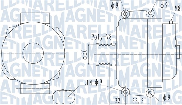 Alternatore - 063732055010 MAGNETI MARELLI