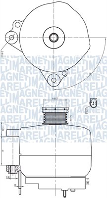 Alternator - 063732190010 MAGNETI MARELLI