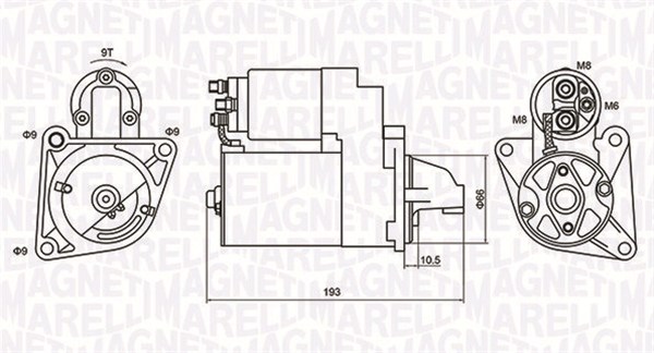 starteris - 063721053010 MAGNETI MARELLI