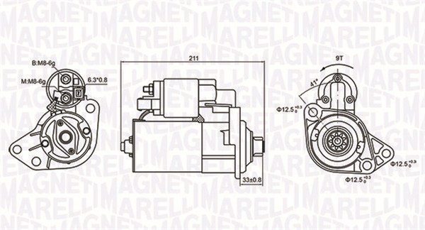 Starter - 063721062010 MAGNETI MARELLI