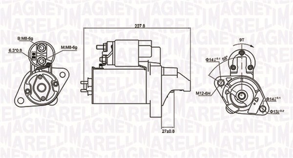 Starter - 063721074010 MAGNETI MARELLI