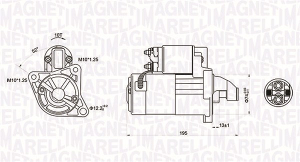 Starter - 063721096010 MAGNETI MARELLI