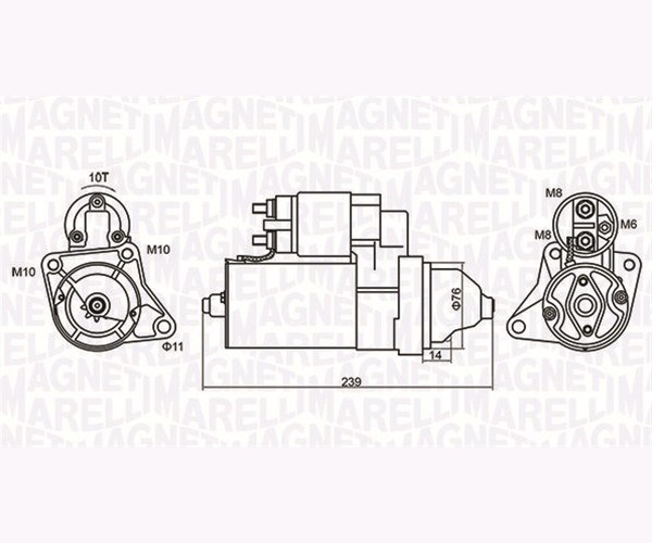 Motorino d'avviamento - 063721107010 MAGNETI MARELLI
