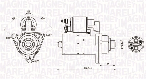 Starter - 063721176010 MAGNETI MARELLI