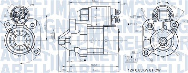 Стартер - 063721186010 MAGNETI MARELLI