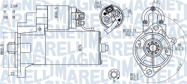 Starter - 063721187010 MAGNETI MARELLI