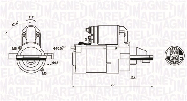 Starter - 063721246010 MAGNETI MARELLI