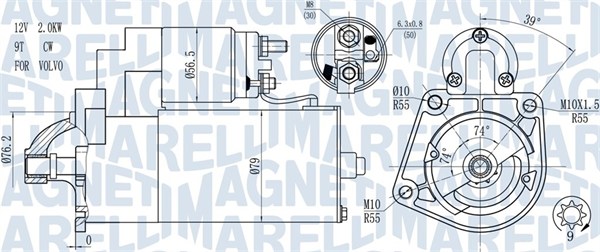 Стартер - 063721271010 MAGNETI MARELLI