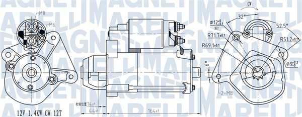 Starter - 063721275010 MAGNETI MARELLI