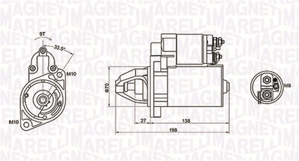 Starter - 063721283010 MAGNETI MARELLI