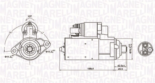 Starter - 063721286010 MAGNETI MARELLI