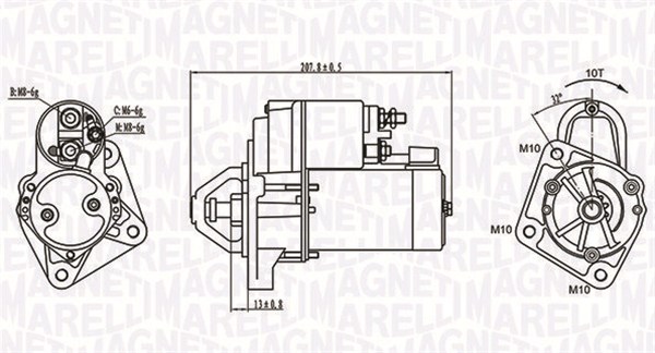 Starter - 063721289010 MAGNETI MARELLI
