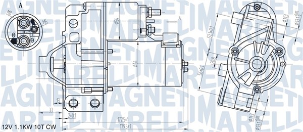 starteris - 063721290010 MAGNETI MARELLI