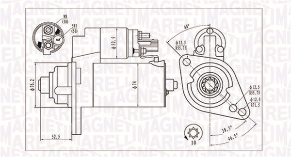 Starter - 063721293010 MAGNETI MARELLI