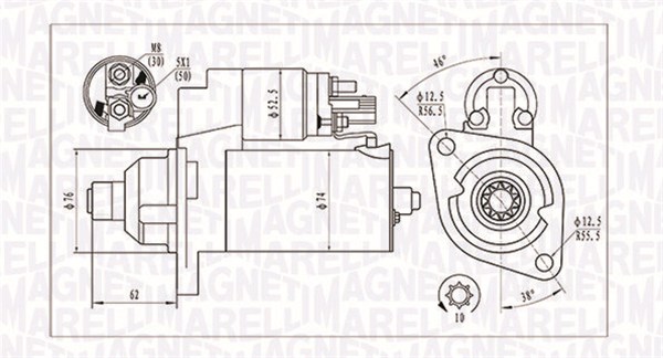 Starter - 063721323010 MAGNETI MARELLI