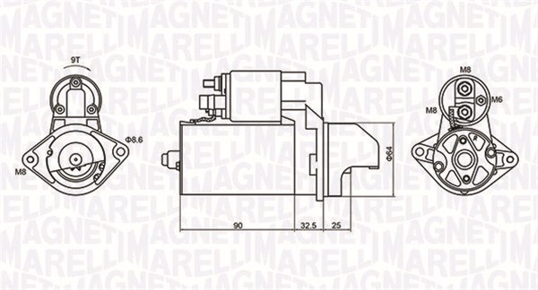 Motorino d'avviamento - 063721334010 MAGNETI MARELLI