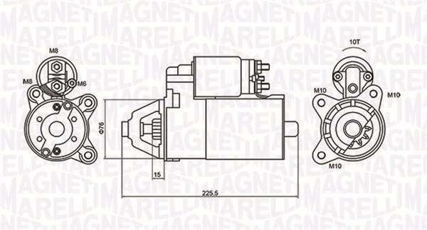 Starter - 063721336010 MAGNETI MARELLI