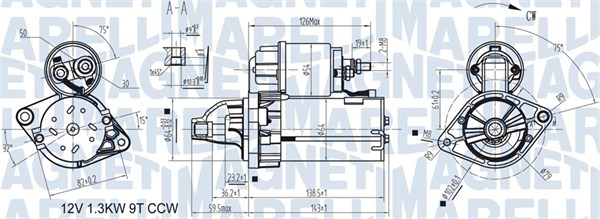 Starter - 063721346010 MAGNETI MARELLI