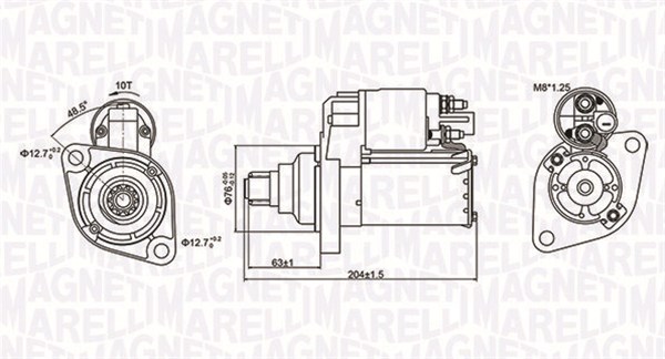 Стартер - 063721347010 MAGNETI MARELLI