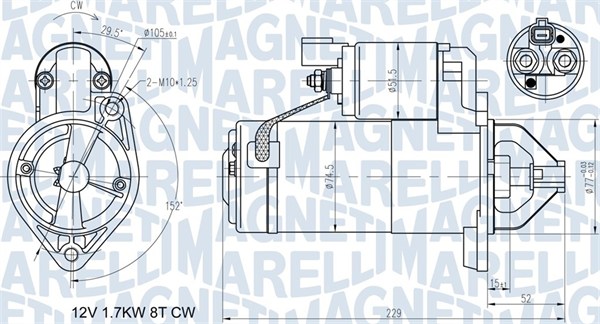 Starter - 063721365010 MAGNETI MARELLI