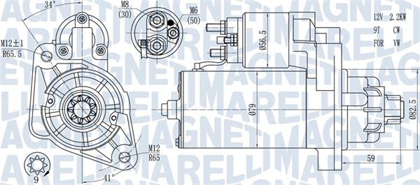 Starter - 063721378010 MAGNETI MARELLI