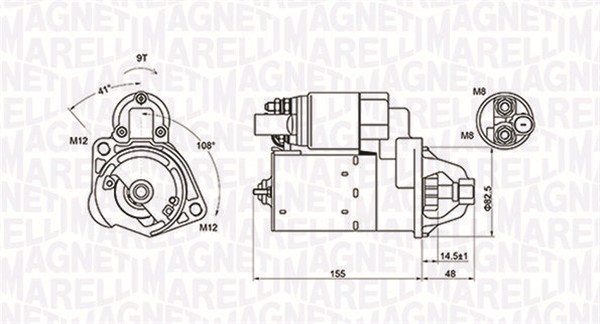 Стартер - 063721394010 MAGNETI MARELLI