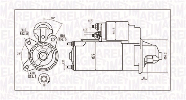 Starter - 063721396010 MAGNETI MARELLI