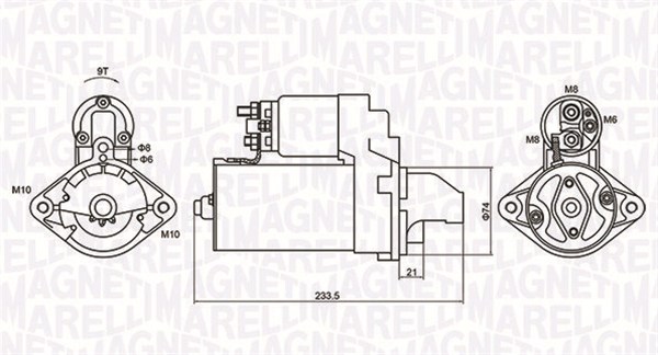 Starter - 063721406010 MAGNETI MARELLI