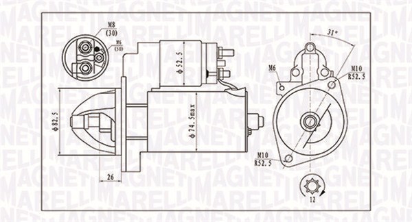 starteris - 063721410010 MAGNETI MARELLI